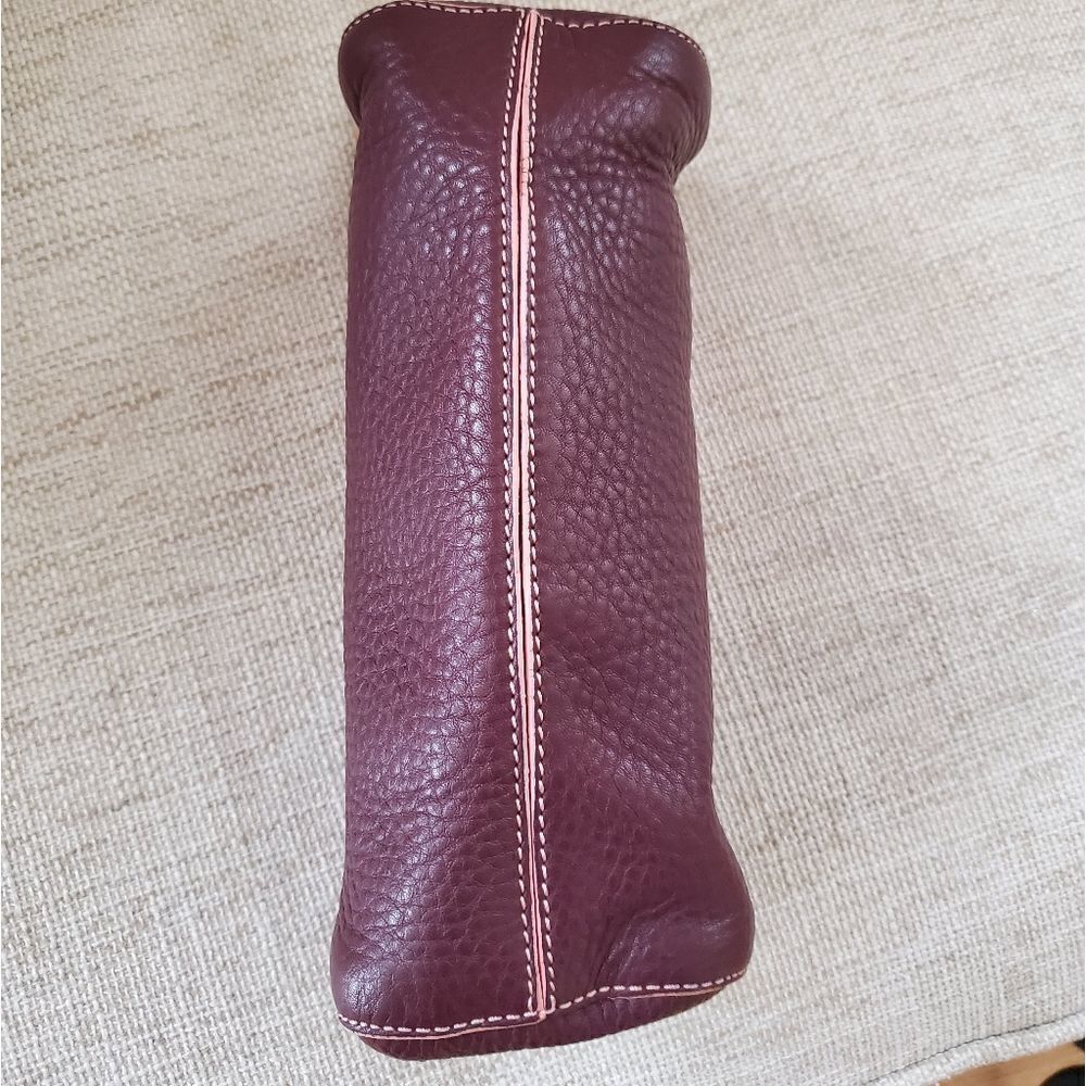 Cole Haan Purple Leather Satchel Shoulder Bag - Picture 8 of 11